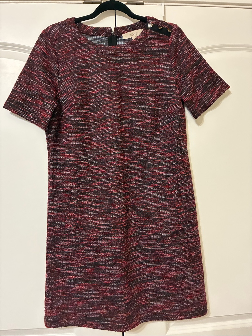 LOFT Tweed Shift Dress